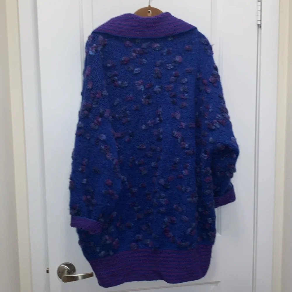 Vintage Handmade oversized reversible wool cardigan - Picture 10 of 10